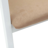 Produktbild för Matstolar 2 pcs Vit 54 x 57 x 73 cm Massiv Gummiträ