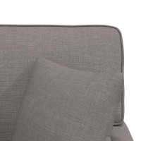 Produktbild för Chaise Lounge med Kjol med kudde med kudde 3 pcs Taupe tyg