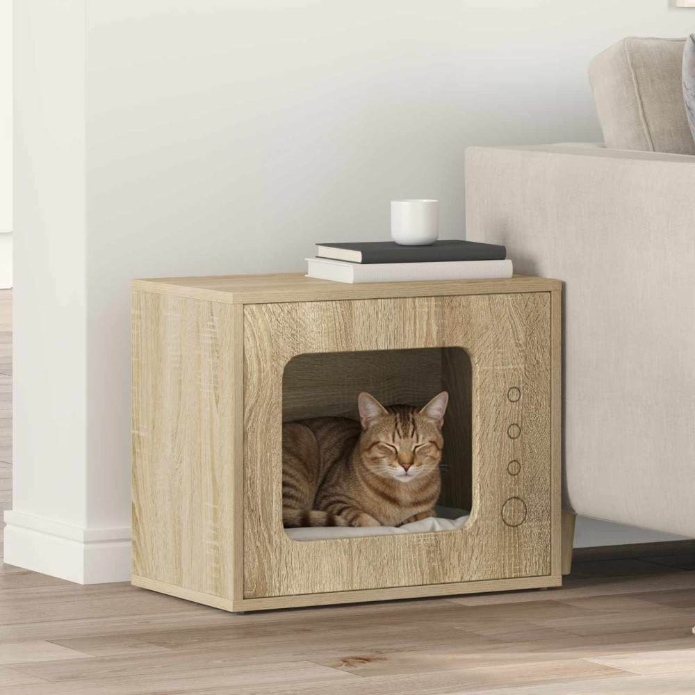 Produktbild för Katt hus Sonoma 51 x 30 x 42,5 cm Konstruerat trä