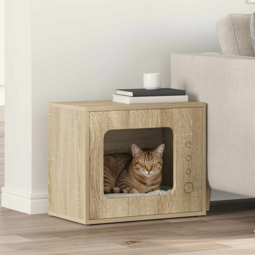 vidaXL Katt hus Sonoma 51 x 30 x 42,5 cm Konstruerat trä