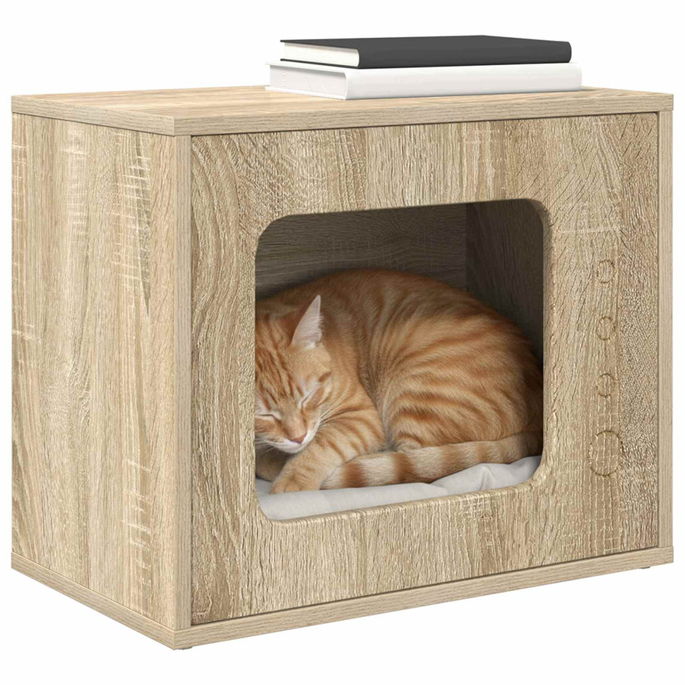 Produktbild för Katt hus Sonoma 51 x 30 x 42,5 cm Konstruerat trä
