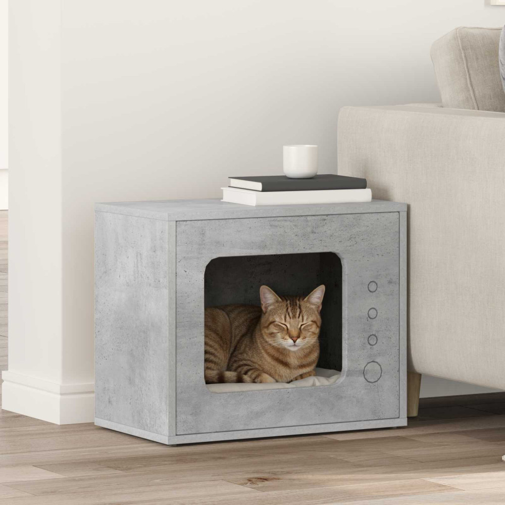 Produktbild för Katt hus Betong 51 x 30 x 42,5 cm Konstruerat trä