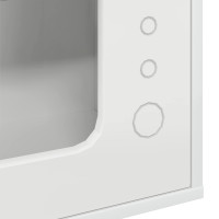 Produktbild för Katt hus Glansig Vit 51 x 30 x 42,5 cm Konstruerat trä