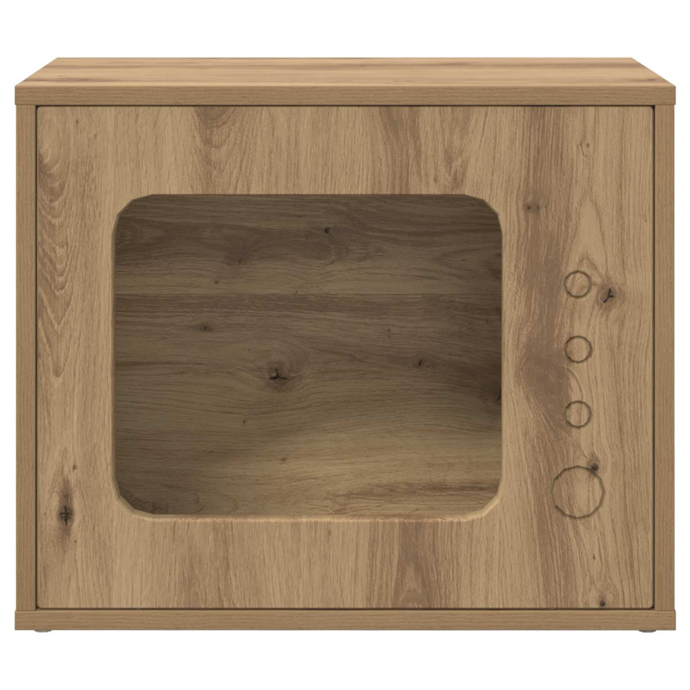 Produktbild för Katt hus Artisan Ek 51 x 30 x 42,5 cm Konstruerat trä