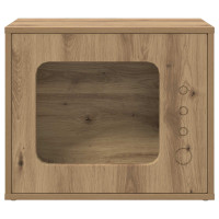 Produktbild för Katt hus Artisan Ek 51 x 30 x 42,5 cm Konstruerat trä