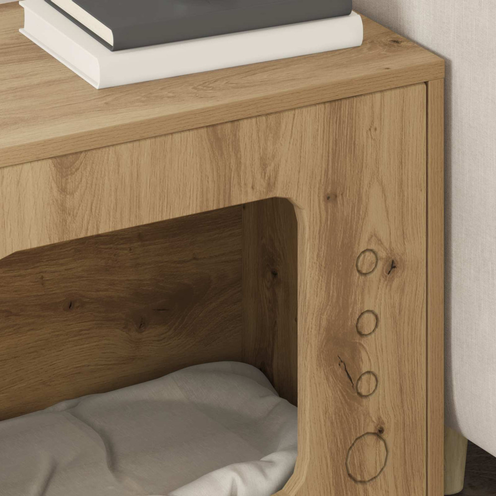 Produktbild för Katt hus Artisan Ek 51 x 30 x 42,5 cm Konstruerat trä