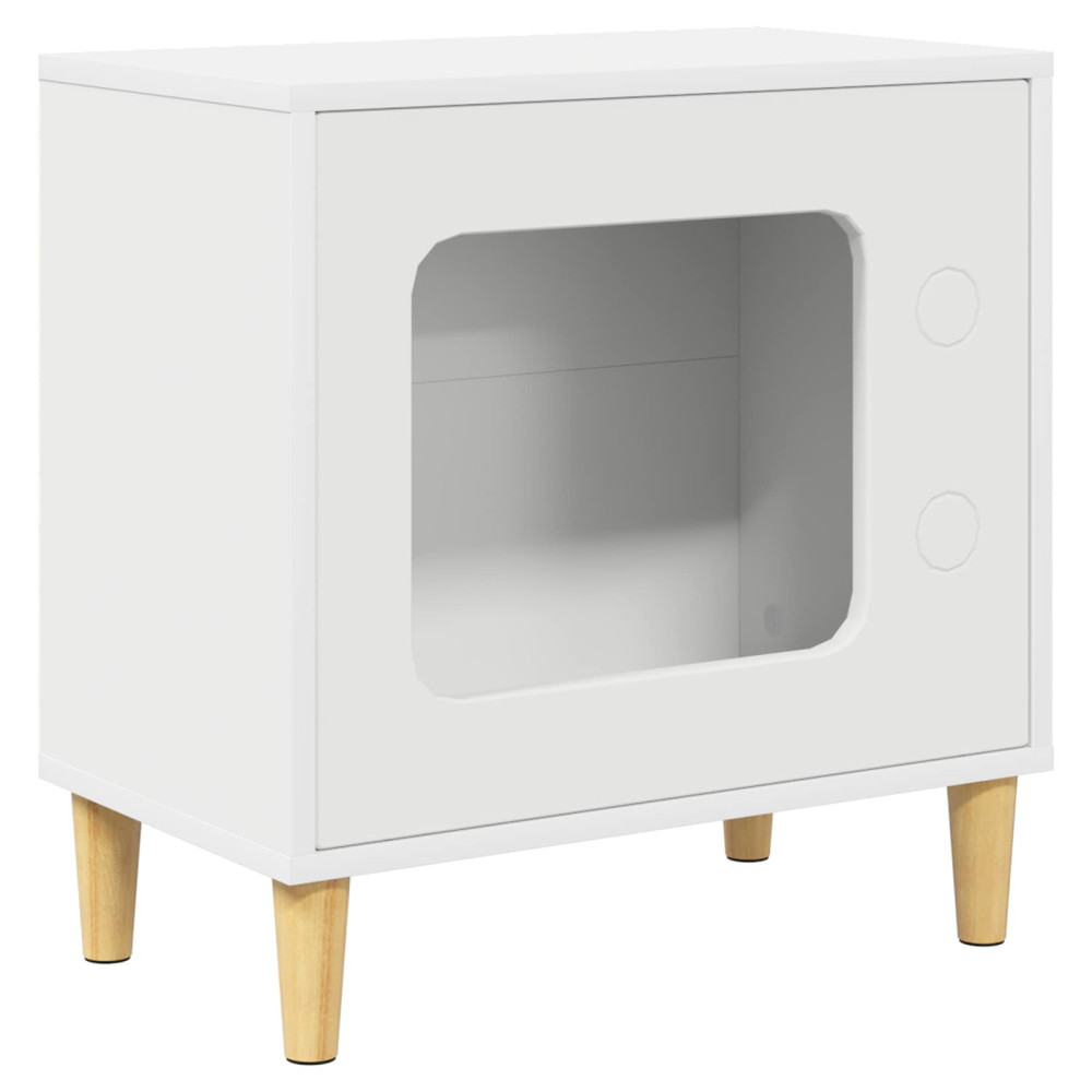 Produktbild för Katt hus Vit 51 x 30 x 52 cm Konstruerat trä