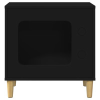 Produktbild för Katt hus Svart 51 x 30 x 52 cm Konstruerat trä
