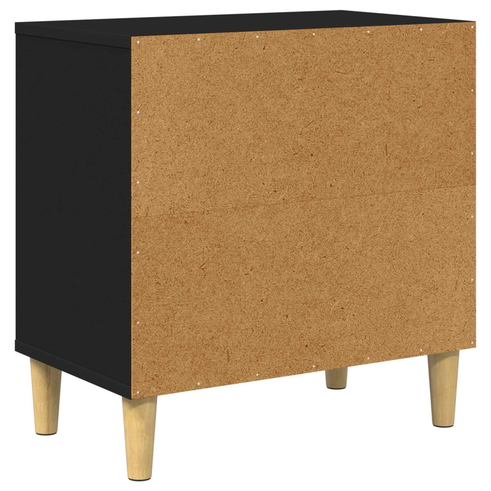 Produktbild för Katt hus Svart 51 x 30 x 52 cm Konstruerat trä