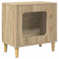 Produktbild för Katt hus Sonoma 51 x 30 x 52 cm Konstruerat trä
