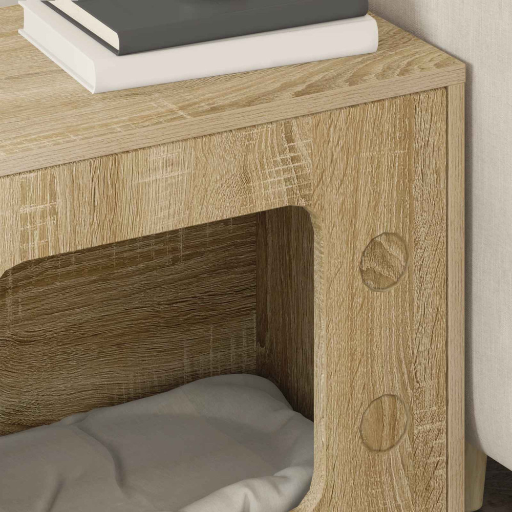 Produktbild för Katt hus Sonoma 51 x 30 x 52 cm Konstruerat trä
