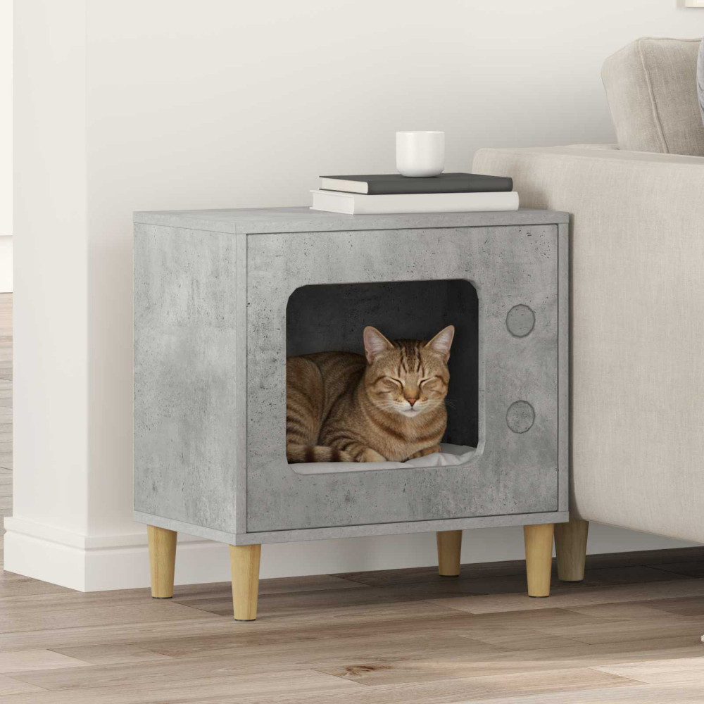 Produktbild för Katt hus Betong 51 x 30 x 52 cm Konstruerat trä
