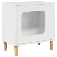 Produktbild för Katt hus Glansig Vit 51 x 30 x 52 cm Konstruerat trä