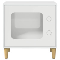 Produktbild för Katt hus Glansig Vit 51 x 30 x 52 cm Konstruerat trä
