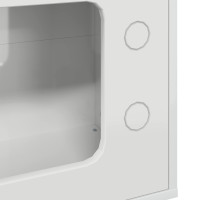 Produktbild för Katt hus Glansig Vit 51 x 30 x 52 cm Konstruerat trä