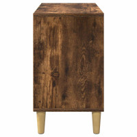 Produktbild för Katt hus Rökt ek 51 x 30 x 52 cm Konstruerat trä