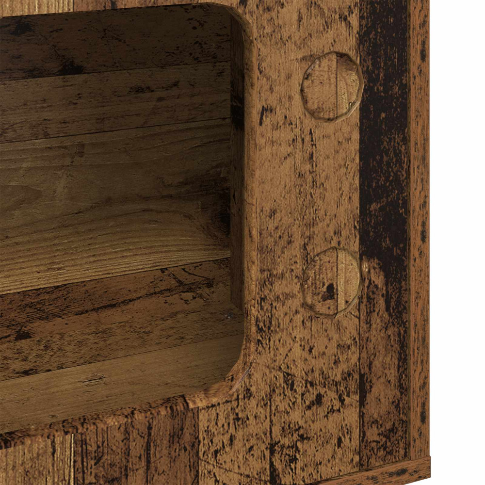 Produktbild för Katt hus Gammalt trä 51 x 30 x 52 cm Konstruerat trä