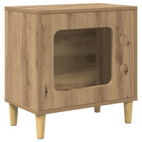 Produktbild för Katt hus Artisan Ek 51 x 30 x 52 cm Konstruerat trä