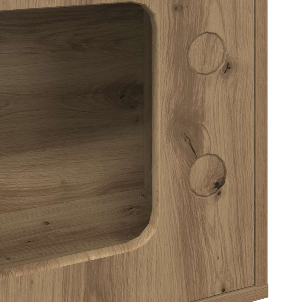 Produktbild för Katt hus Artisan Ek 51 x 30 x 52 cm Konstruerat trä