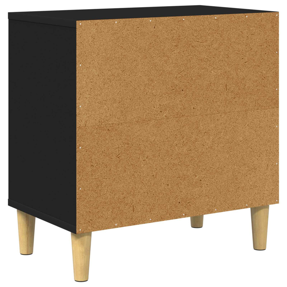 Produktbild för Katt hus Svart 51 x 30 x 52 cm Konstruerat trä