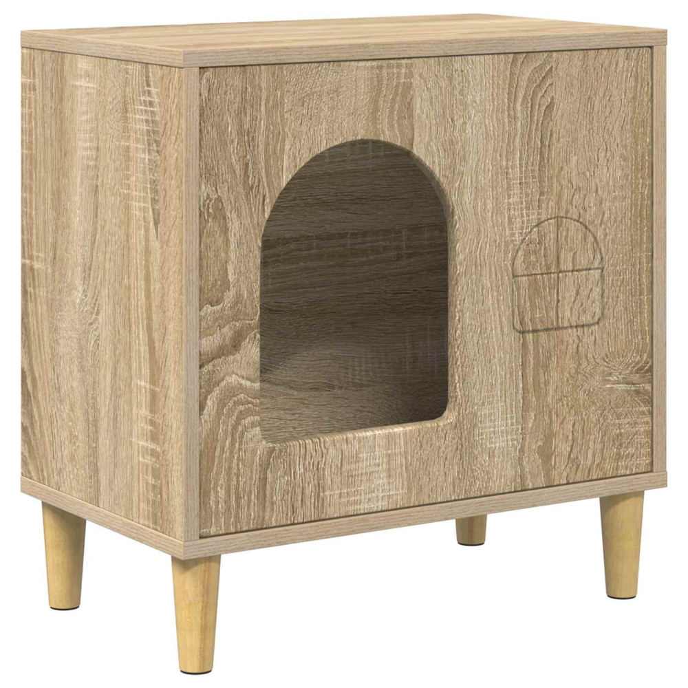 Produktbild för Katt hus Sonoma 51 x 30 x 52 cm Konstruerat trä