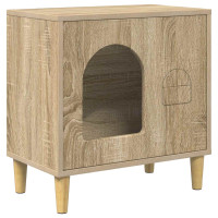 Produktbild för Katt hus Sonoma 51 x 30 x 52 cm Konstruerat trä