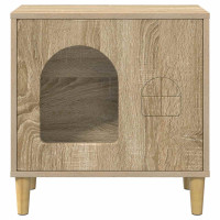 Produktbild för Katt hus Sonoma 51 x 30 x 52 cm Konstruerat trä