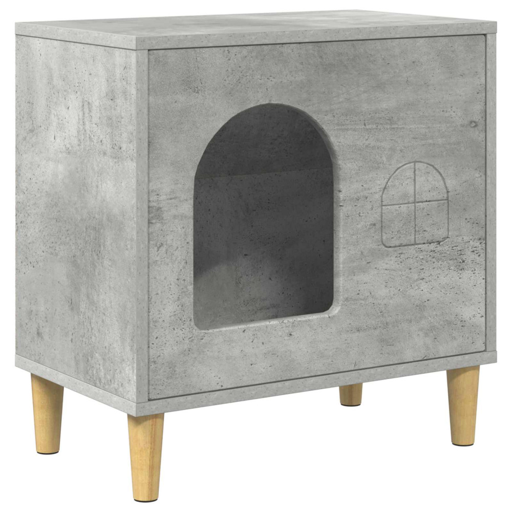 Produktbild för Katt hus Betong 51 x 30 x 52 cm Konstruerat trä
