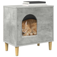 Produktbild för Katt hus Betong 51 x 30 x 52 cm Konstruerat trä