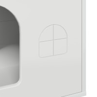 Produktbild för Katt hus Glansig Vit 51 x 30 x 52 cm Konstruerat trä