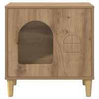Produktbild för Katt hus Artisan Ek 51 x 30 x 52 cm Konstruerat trä