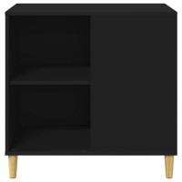 Produktbild för Katt hus Svart 72 x 42,5 x 70 cm Konstruerat trä