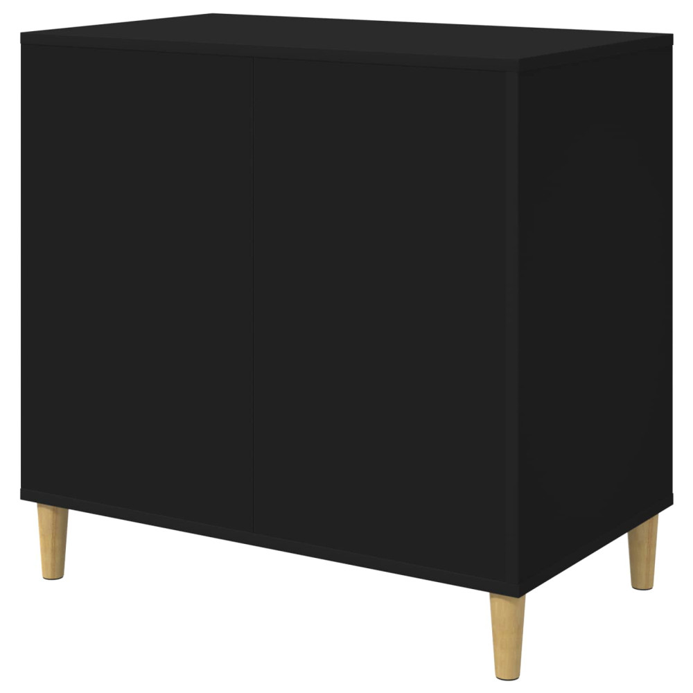 Produktbild för Katt hus Svart 72 x 42,5 x 70 cm Konstruerat trä