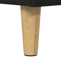 Produktbild för Katt hus Svart 72 x 42,5 x 70 cm Konstruerat trä