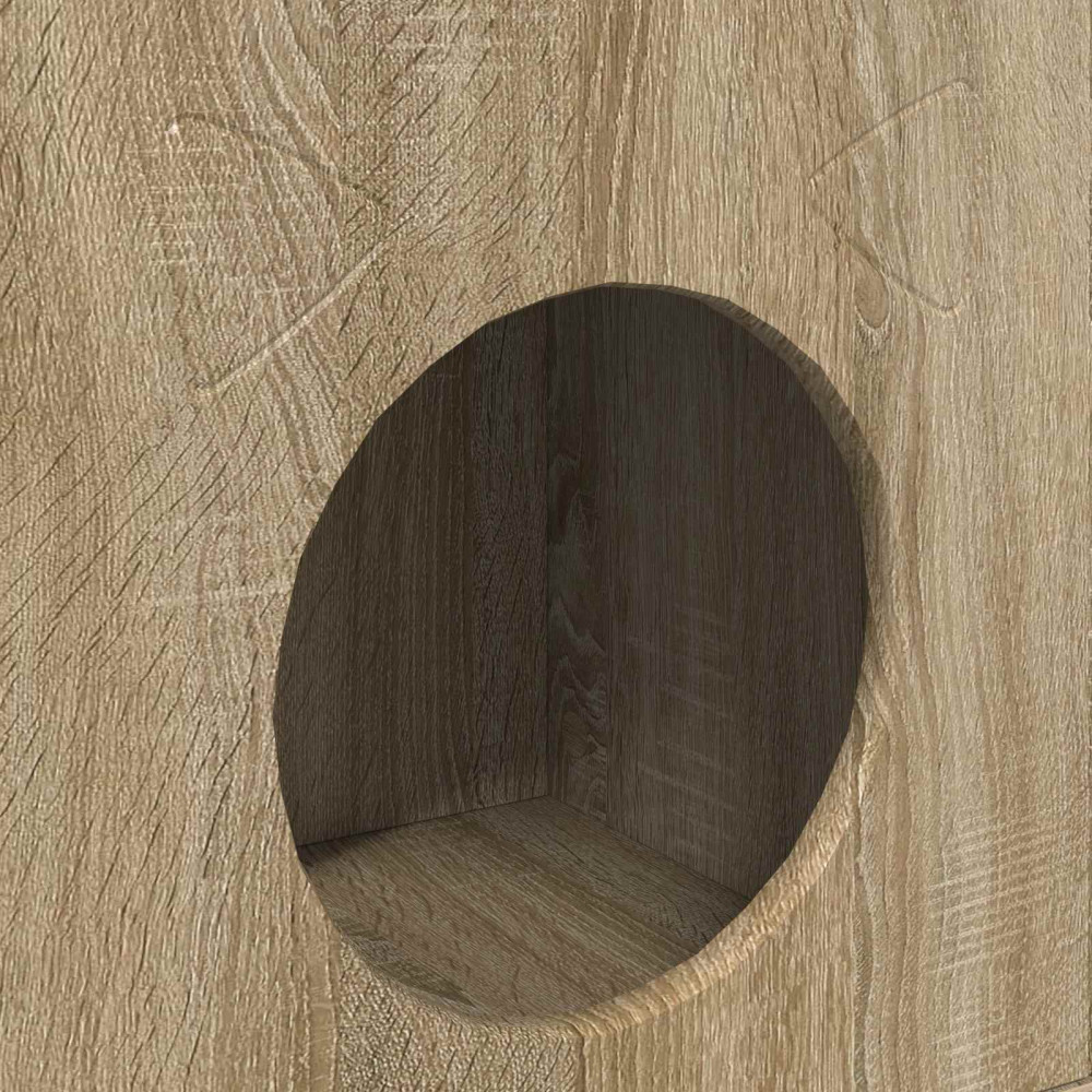 Produktbild för Katt hus Sonoma 72 x 42,5 x 70 cm Konstruerat trä