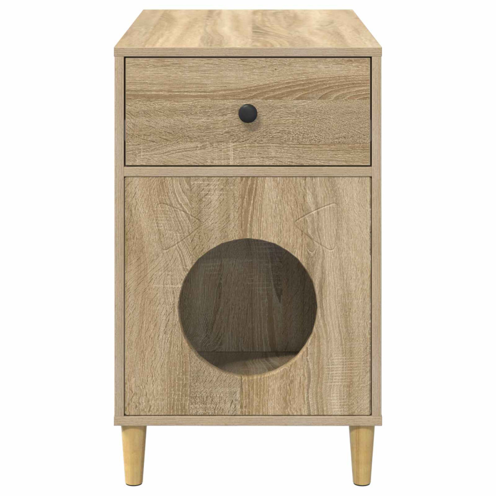 Produktbild för Katt hus Sonoma 72 x 42,5 x 70 cm Konstruerat trä