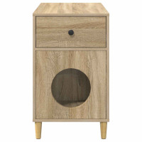 Produktbild för Katt hus Sonoma 72 x 42,5 x 70 cm Konstruerat trä