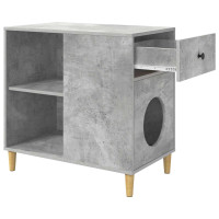 Produktbild för Katt hus Betong 72 x 42,5 x 70 cm Konstruerat trä
