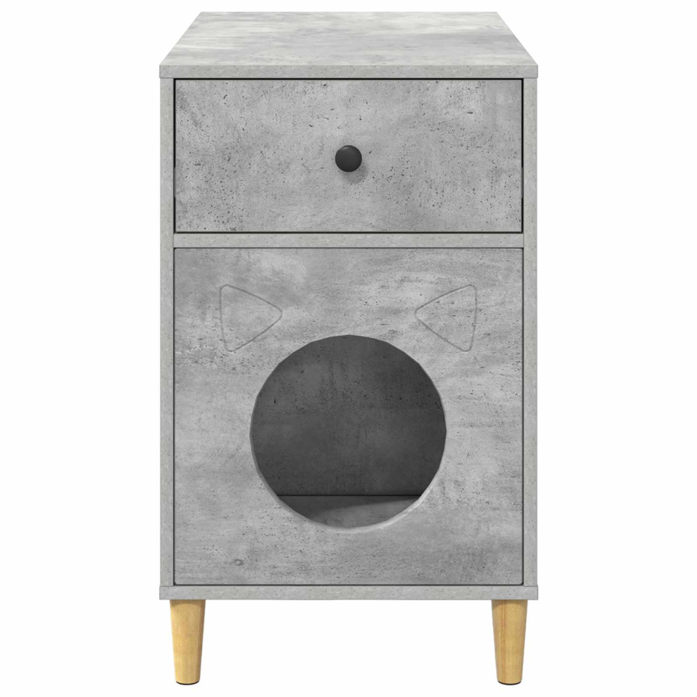 Produktbild för Katt hus Betong 72 x 42,5 x 70 cm Konstruerat trä