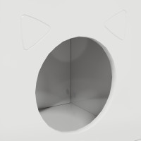 Produktbild för Katt hus Glansig Vit 72 x 42,5 x 70 cm Konstruerat trä