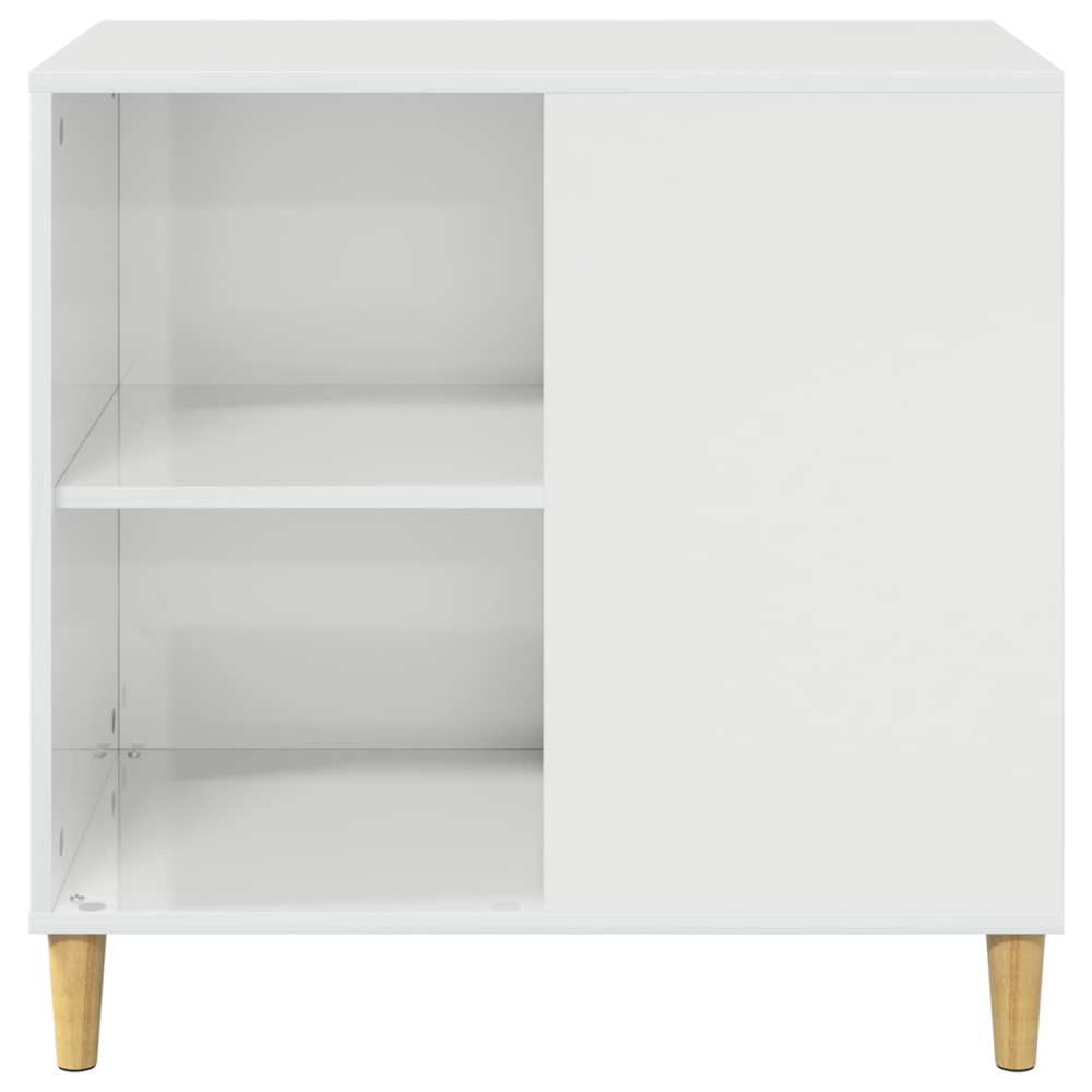 Produktbild för Katt hus Glansig Vit 72 x 42,5 x 70 cm Konstruerat trä