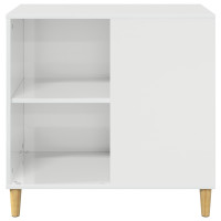 Produktbild för Katt hus Glansig Vit 72 x 42,5 x 70 cm Konstruerat trä