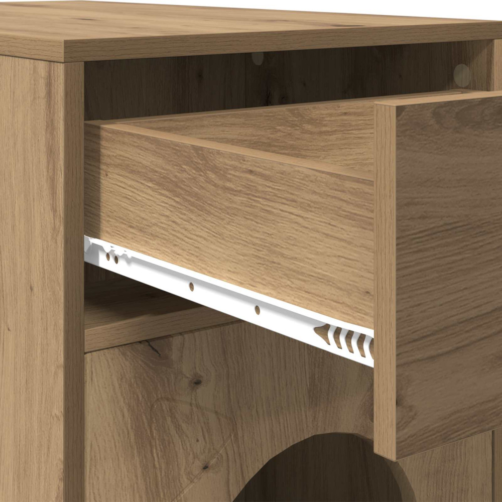 Produktbild för Katt hus Artisan Ek 72 x 42,5 x 70 cm Konstruerat trä