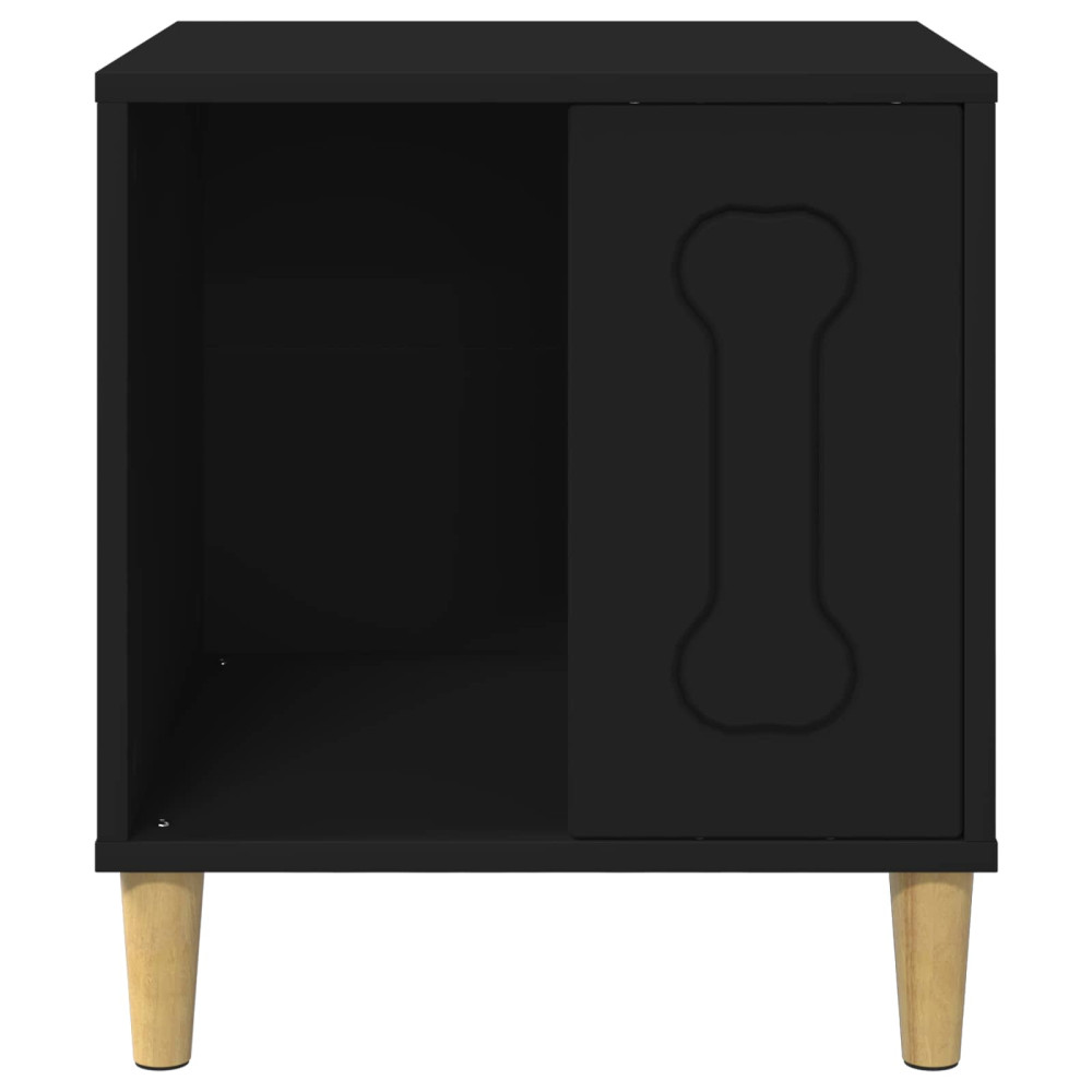 Produktbild för Hundhus Svart 44 x 42 x 49 cm Konstruerat trä