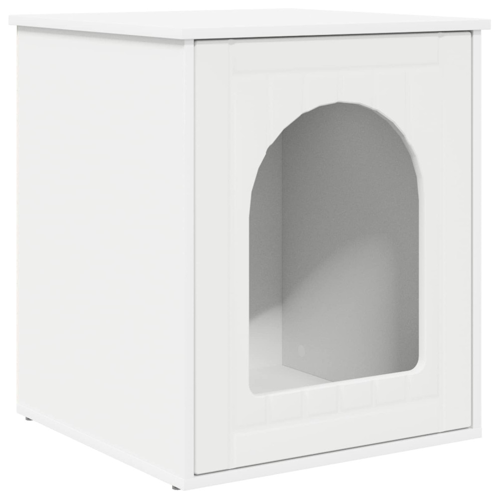 Produktbild för Katt hus Vit 53 x 52 x 62 cm Konstruerat trä