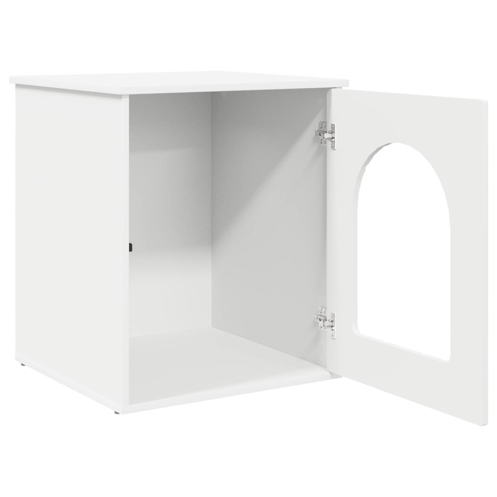 Produktbild för Katt hus Vit 53 x 52 x 62 cm Konstruerat trä
