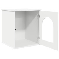 Produktbild för Katt hus Vit 53 x 52 x 62 cm Konstruerat trä