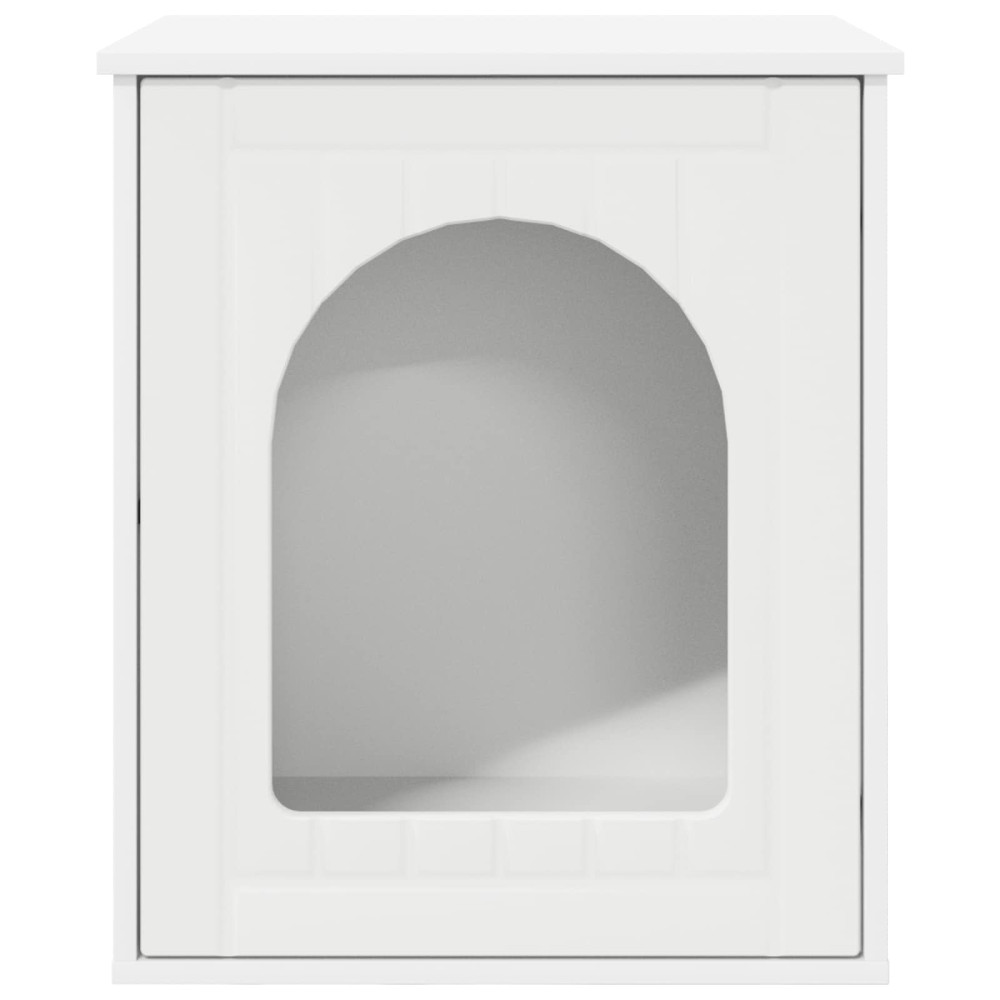 Produktbild för Katt hus Vit 53 x 52 x 62 cm Konstruerat trä