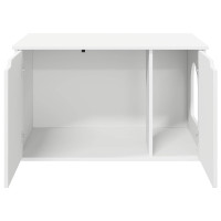 Produktbild för Katt hus Vit 85 x 55 x 50,5 cm Konstruerat trä