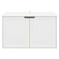 Produktbild för Katt hus Vit 85 x 55 x 50,5 cm Konstruerat trä